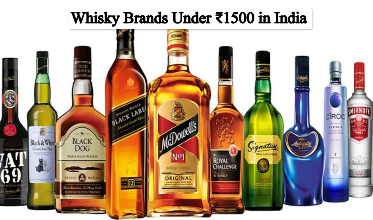 Whisky Brands Under ₹1500 in India